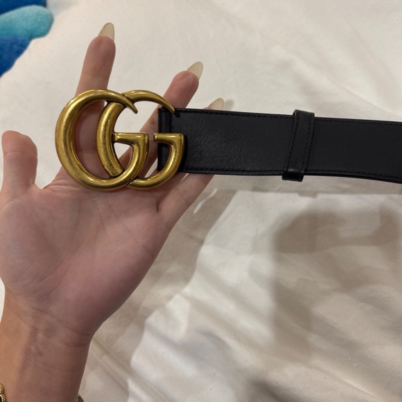 Men’s Gucci GG Marmont Wide Belt - Picture 3 of 8